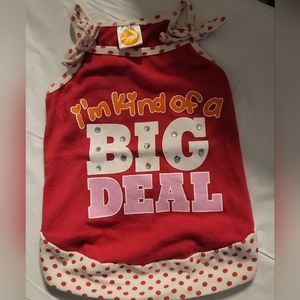 Size M polkadot bling dog dress. Pre-owned,  adorable comfortable